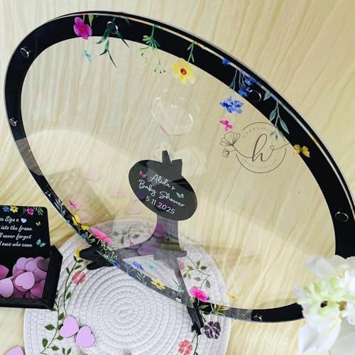Baby Shower Guest Book Alternative Frame, Baby in Bloom Drop Box Sign-in - Image 4