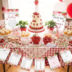 Funnymoom 426 Pcs Strawberry Baby Shower Games Set, 8 Games with Bingo - Image 5