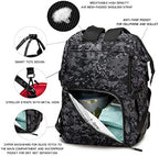 Diaper Bag Backpack with USB Charging Port Stroller Straps and Insulated Pocket,army military Travel Nappy Backpack for Dad/Mom (Black Camo) - Image 4