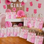 74Pcs Baby Shower Prizes for Game Winners Baby Shower Favors Gifts including Headband Hair Brush Jewelry Box with Gift Bag for Baby Shower Game Prizes Wedding Bridal Shower Favors (Pink) - Image 5
