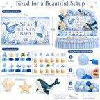 Sea You Soon Baby Shower Decorations Kit, Ocean Theme Party Set for Boys - Image 3
