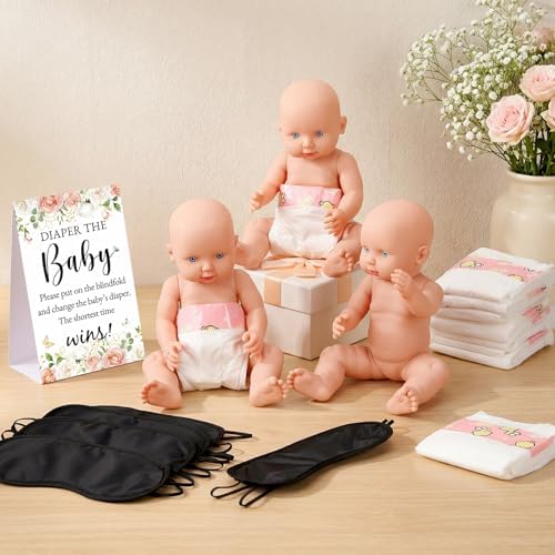 37 Pcs Baby Shower Diaper Changing Game Supplies, Warmth - Image 4