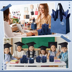 Zhanmai 4.7 x 2.4 x 3.9 Inch 100 Pcs Mini Gift Bags Bulk, Navy Blue - Image 7