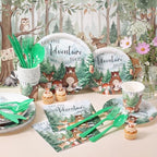 FillTouch 350 Pcs Let The Adventure Baby Shower Party Supplies - Image 3