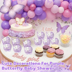 Threehoney 24 Pcs Baby Shower Mini Carriage Decoration Metal Wired Fillable Candy Stroller Baby Shower Table Centerpiece for Guest Gender Reveal Wedding Party Favor Gift (Purple) - Image 6