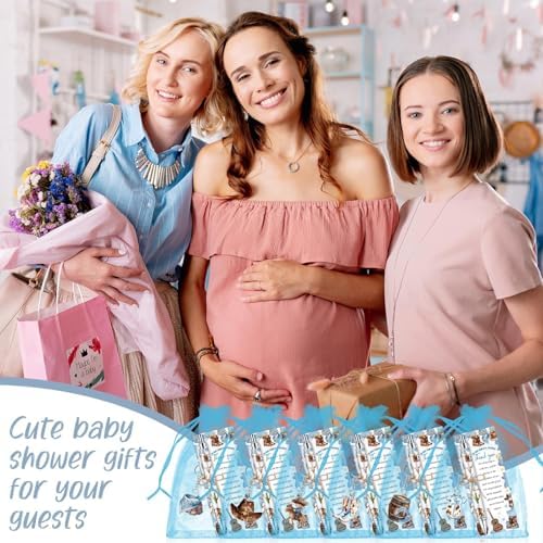 289 Pieces Cowboy Baby Shower Favors for Guest A Little Cowboy is On the Way Ballpoint Pens and Keychains Gifts Bulk Retractable Baby Shower Pens Gender Reveal Greeting Cards Souvenirs Prizes - Image 7