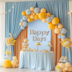 Toolterritary Metal Arch Backdrop Stand and Cover Set, 8FT, 7.2FT Party Backdrop, Easy to Assemble, Backdrop Stand for Parties, Birthday, Baby Shower - Image 5