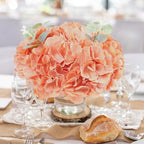 AVIVIHO 65pcs Fake Flowers Terracotta Hydrangea Artificial Flowers Bulk (Not Squished, No Steaming Need) Silk Flowers with Stems for Wedding Decor,Home,Baby Shower,Table Centerpieces Decoration - Image 2