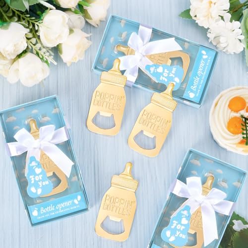 24 Packs Poppin Bottle Openers for Baby Shower Favors,Gifts,Decorations and Souvenirs (Blue, 24) - Image 6