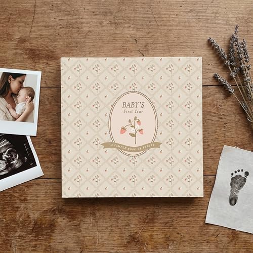 Lucy Darling Cottage Floral Baby Memory Book – First Year Journal, 5-Year Milestone Scrapbook & Photo Album – Keepsake for Baby Boy or Girl – Ideal Gift - Image 2