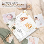 Baby Memory Book For Girl or Boy, Natural Baby Book from Birth, First Years Journal with Ink Pad, Baby Book Keepsake, New Moms, Essential Baby Items - Image 3