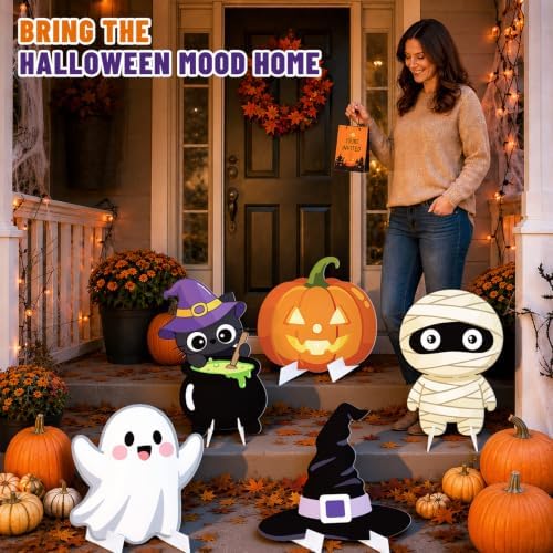 5 Pcs Halloween Baby Shower Decorations, Little Boo Photo Props - Image 4