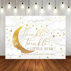Twinkle Twinkle Little Star Gender Reveal Backdrop Pink or Blue How We Wonder What You are Gender Reveal Background Party Decoration Moon and Star Boy or Girl Banner (Grey, 8x6ft) - Image 5