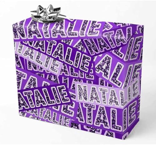 AOFUN Custom Name Wrapping Paper Gift for Mother Father Day Birthday Christmas Day Christmas Wrapping Supplies Baby Christmas Wrapping Paper 5 Rolls 58" x 23" by Unknown