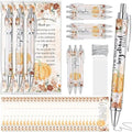 60 Sets Pumpkin Baby Shower Favors, Pen with Thank You Card, Orange by Dinifee