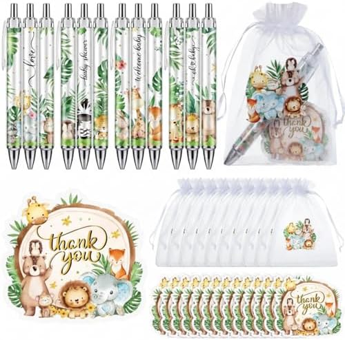 50 Sets Baby Shower Favors for Guests, Baby Shower Gifts (Jungle Animal) by CelebrateEveryMoment