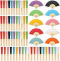 Yinkin 160 Pack Folding Hand Fans Bamboo for Party Favors, Multi Colors by Yinkin