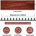 35x120 Inch Terracotta Cheesecloth Table Runner Fall Boho Wedding Decor - Image 2
