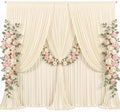 50x8ft Champagne Photo Backdrop Curtains for Parties Wedding Wrinkle Free Polyester Photoshoot Curtains Drapes Backdrop for Birthday Baby Shower Graduation Photography Background 10 Panels 5x8FT by Suppromo