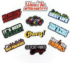 (Party Pack 2) Elevate Your Photo Booth Experience with Our Durable & Waterproof Pack of Signs-Perfect for Weddings, Birthdays, and Photo Booth Businesses - PVC Foamboard Photo Props by BlacklightKreationz