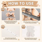 Mifoci 121 Pcs Brown We Can Bearly Wait Baby Shower Decoration 35x30'' Large Bear Cardboard Cutout Standup with 120 Balloon Teddy Bear Baby Shower Decor for Gender Reveal Birthday Party Photo Backdrop - Image 5
