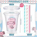 Sliner 50 Sets Axolotl Birthday Party Supplies Bulk - Image 2