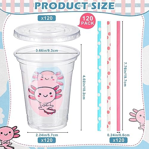 Sliner 50 Sets Axolotl Birthday Party Supplies Bulk - Image 2