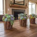 6 Pcs Wooden Vase for Centerpieces Wedding Flower, 3.5 Inch - Image 6
