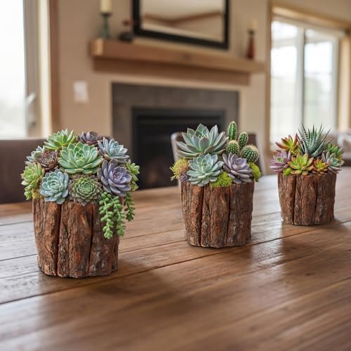 6 Pcs Wooden Vase for Centerpieces Wedding Flower, 3.5 Inch - Image 6