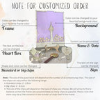 Guest Book Alternative Drop Box Frame Quinceanera, Purple Princess Tower - Image 6