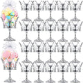 30 Pcs Silver Fillable Crown Goblet with Pouch for Candy Box Container Wedding Party Favor Decorative Candy Storage Container Decoration for Chocolate Cake Dessert for Birthday Baby Shower by Newtay