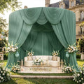 20ft x 10ft Wrinkle Free Sage Green Backdrop Curtains for Parties, Thick Polyester Green Photo Backdrop Drapes for Wedding Birthday Party Photography Background Backdrop Stand by ENJOYYOURPARTY