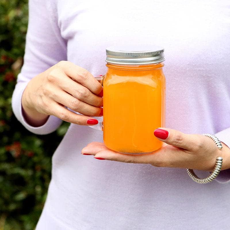 Kate Aspen 36PCS 12 oz. Large Glass Jars with Lids and Handles, Mason Jars Mugs, Wide Mouth Drinking Glass and DIY Favor Decor for Wedding, Bridal Shower, Baby Shower Party - Image 7