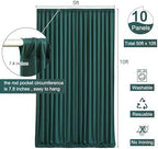 50ft x 10ft Wrinkle Free Hunter Green Wedding Backdrop Curtains for Party Bridal Shower Reception Decorations Green Fabric Curtain Backdrops Drapes for Photography Baby Shower Birthday Background - Image 5