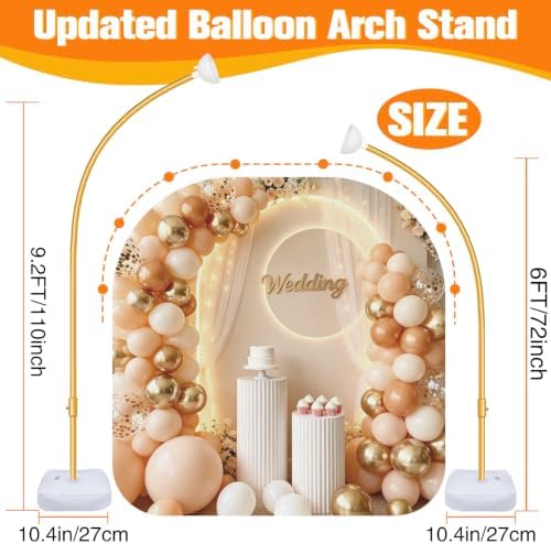 Balloon Arch Kit for Wedding Decoration 9.2FT & 6FT - Gold - Image 3