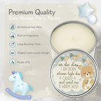 Majestic Zen Scented Candles 9-Pack | Soy Wax Baby Shower Candle Favors for Boy | Fresh Baby Powder Scent | Long-Lasting Party Keepsakes for Baby Shower & Gender Reveal - Image 3