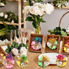 45 Sets Soap Favors Bulk for Wedding Gifts, Flower, Green, Yellow, Red - Image 4