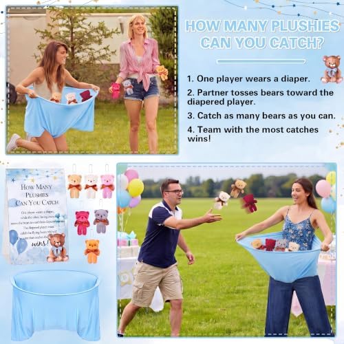 Soulchen 34 Pcs Baby Shower Games Bridal Shower Games, Blue - Image 4
