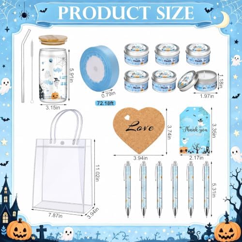MotiMind 6 Sets Blue Halloween Baby Shower Prizes for Winners Guest Game - Image 3