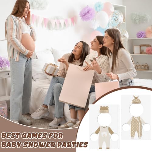 6 Set Baby Shower Games Feed The Baby(Teddy Brown) - Image 5