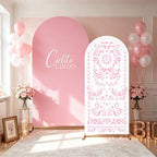 Pink Cielito Lindo Arch Backdrop Cover, HYMENEX 6ft and 7.2ft Mexican Arch Backdrop Cover for Cielito Lindo Party Decorations Mexican Talavera Wedding Bridal Baby Shower Party Supplies by HYMENEX