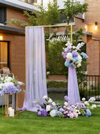 Gold Wedding Arch Backdrop Stand, 6.6 * 3.3FT Square Backdrop Stand Balloon Flower Metal Frame for Ceremony, Anniversary, Party, Birthday,Baby Shower Photo Booth Decoration - Image 3