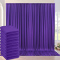50ft x 10ft Wrinkle Free Purple Backdrop Curtains for Parties,Soft Silk Polyester Wedding Backdrop Drapes,10 Panels 5x10ft Photo Back Drop Curtain for Themed Birthday Party Photography Background by ENJOYYOURPARTY