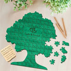 Personalized Family Tree Wedding Guest Book Alternative Custom Puzzle Wedding Guestbook Decor Rustic Wedding Decorations for Reception Tree of Life Wood Guest Book for Baby Shower Anniversary - Image 3