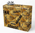 AOFUN Boys Mens Wrapping Paper - Custom Name Text Wrapping Papper Roll with Printed Name - Birthday 5 Rolls 58" x 23" by Unknown