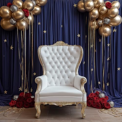 30x10FT Navy Blue Backdrop Curtains for Wedding Parties, Wrinkle Free Photo Backdrop Curtains for Wedding Birthday Party Baby Shower, Fabric Drape with Rod Pockets 5ft x 10ft, 6 Panels - Image 7