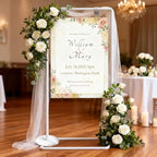 White Wedding Welcome Sign Stand Display Easel Stand - Image 3