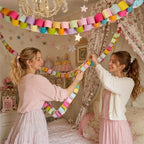 500 Sheet Paper Chain Garland and Crepe Paper Streamers 5pcs Star Garland - Image 4