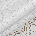 Boho Crochet Cotton Lace Tablecloth Rectangle 60 x 84 Inch White - Image 4