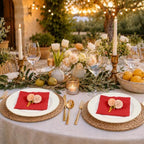 60Pack Red Cheesecloth Napkins Rustic Boho Gauze Napkins 20"x20" - Image 6